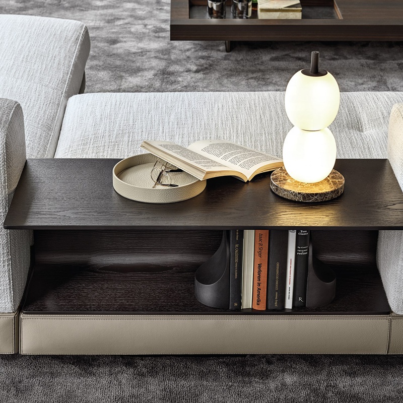 Italian Minimalist Style Comfortable Fabric Sectional Sofa Living Room Furniture hotel Home U-Shape 