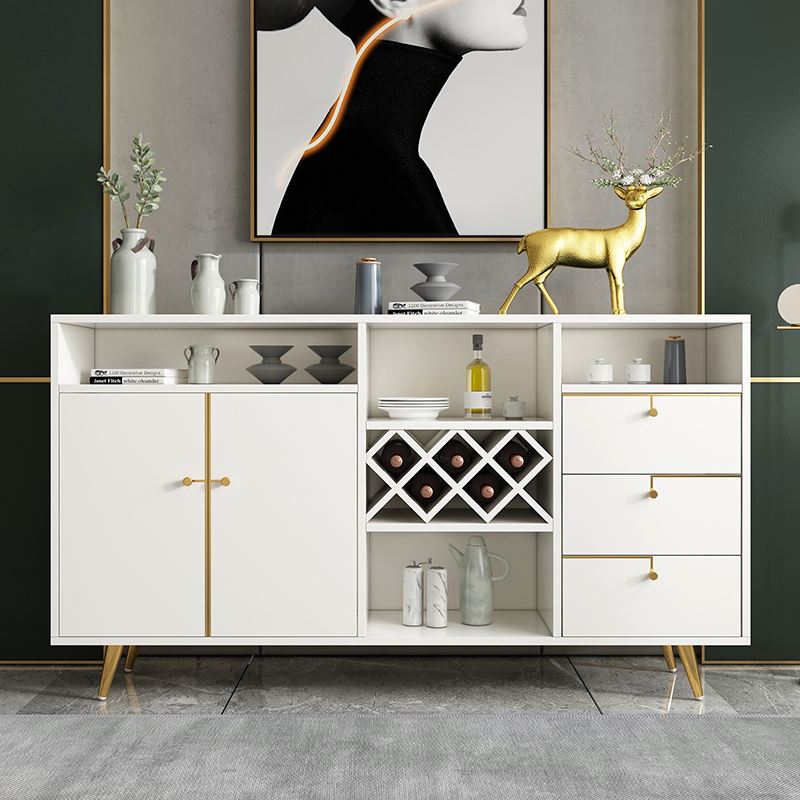 Luxury modern blue wooden cabinet dining room home furniture  painted spiegel furniture design sideb