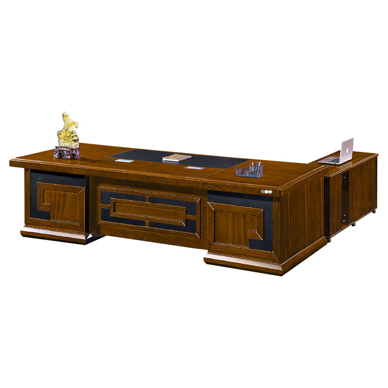 Wood Veneer L Shaped Office Table Executive CEO Office Desk Of Best Office Furniture Manufacturers