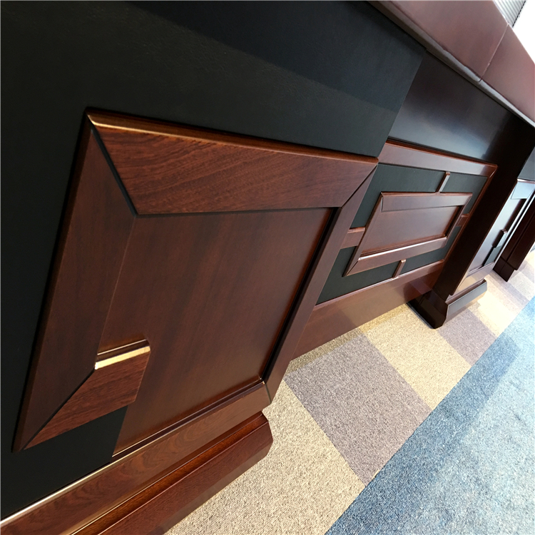 Wood Veneer L Shaped Office Table Executive CEO Office Desk Of Best Office Furniture Manufacturers