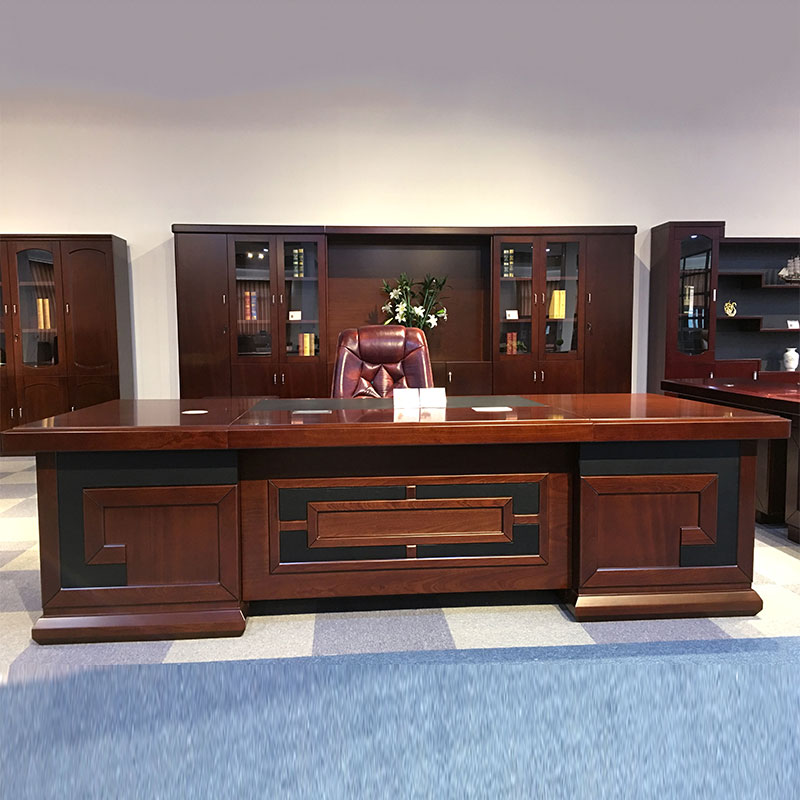 Wood Veneer L Shaped Office Table Executive CEO Office Desk Of Best Office Furniture Manufacturers