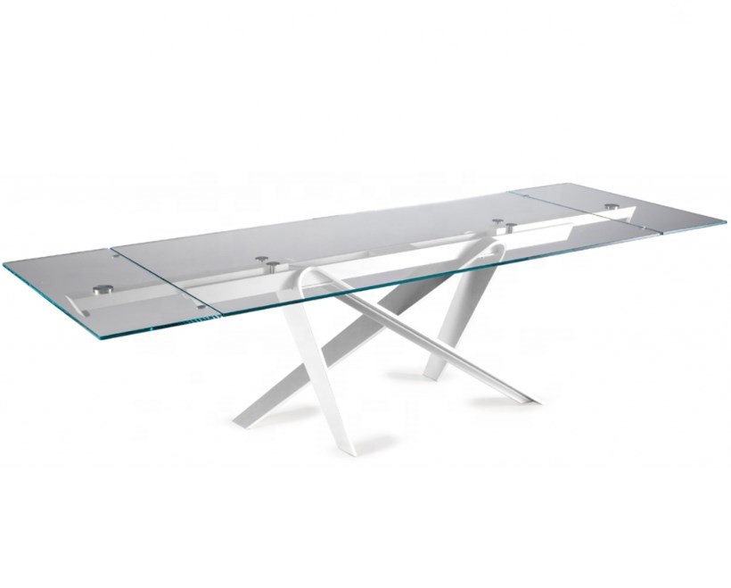 Modern Home Furniture Dinning Room Table Sets Steel Ceramic glass  Dining Table Product