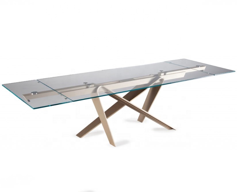 Modern Home Furniture Dinning Room Table Sets Steel Ceramic glass  Dining Table Product