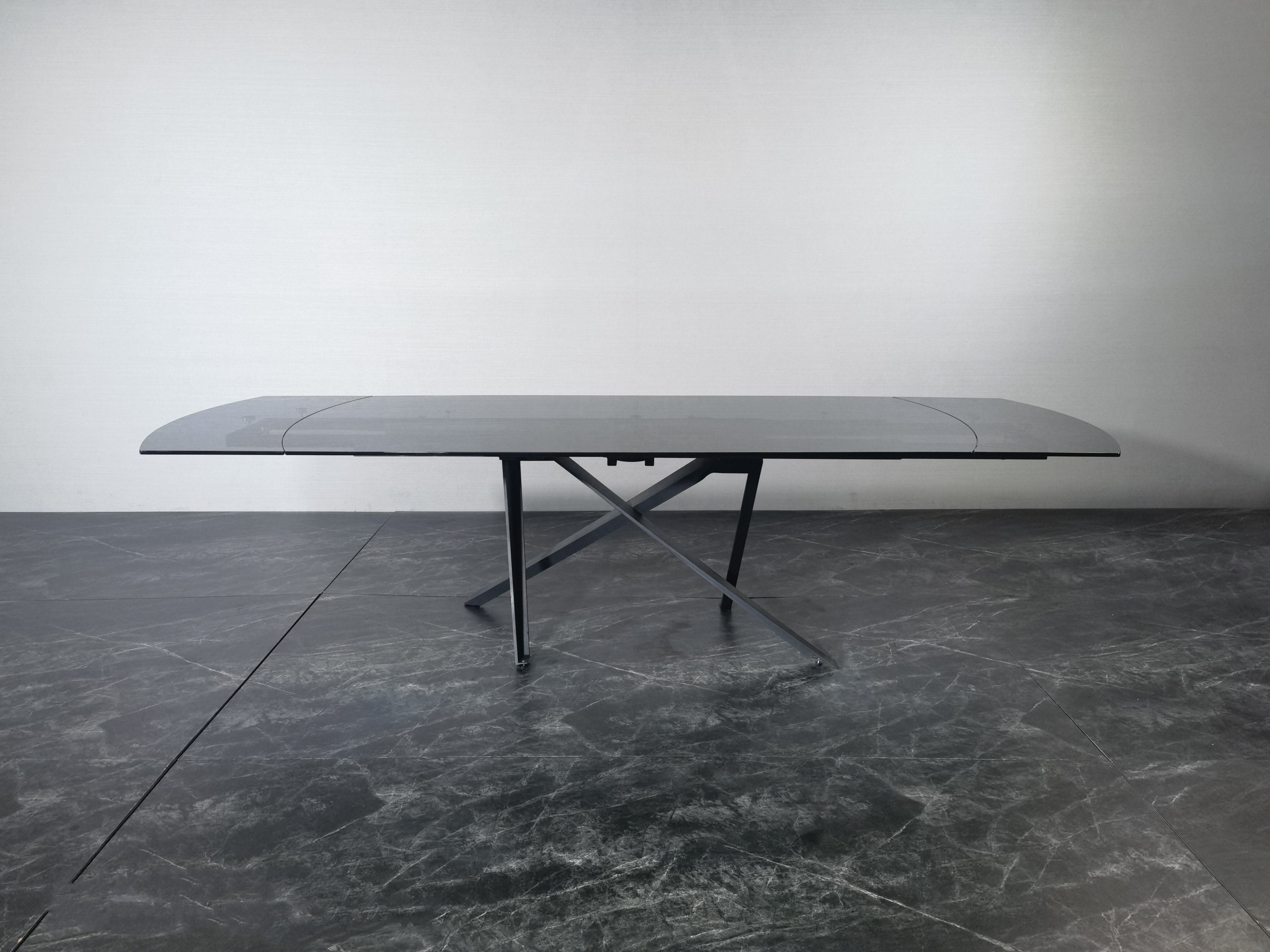 Modern Home Furniture Dinning Room Table Sets Steel Ceramic glass  Dining Table Product