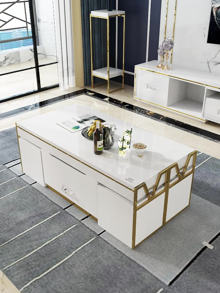 Multifunction Modern Home Furniture Folding Living Room Lifting Coffee Table