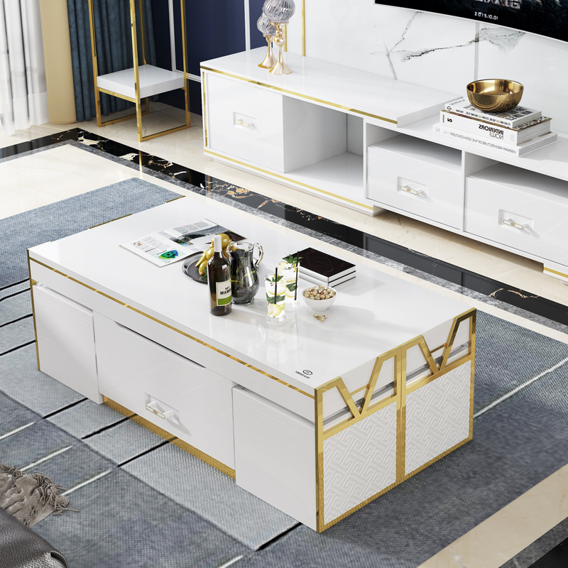 Multifunction Modern Home Furniture Folding Living Room Lifting Coffee Table