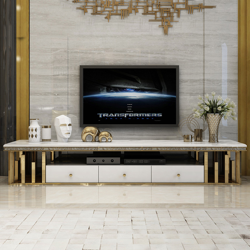 modern design gold Luxury coffee tables stainless steel coffee table set tv stand and coffee table l
