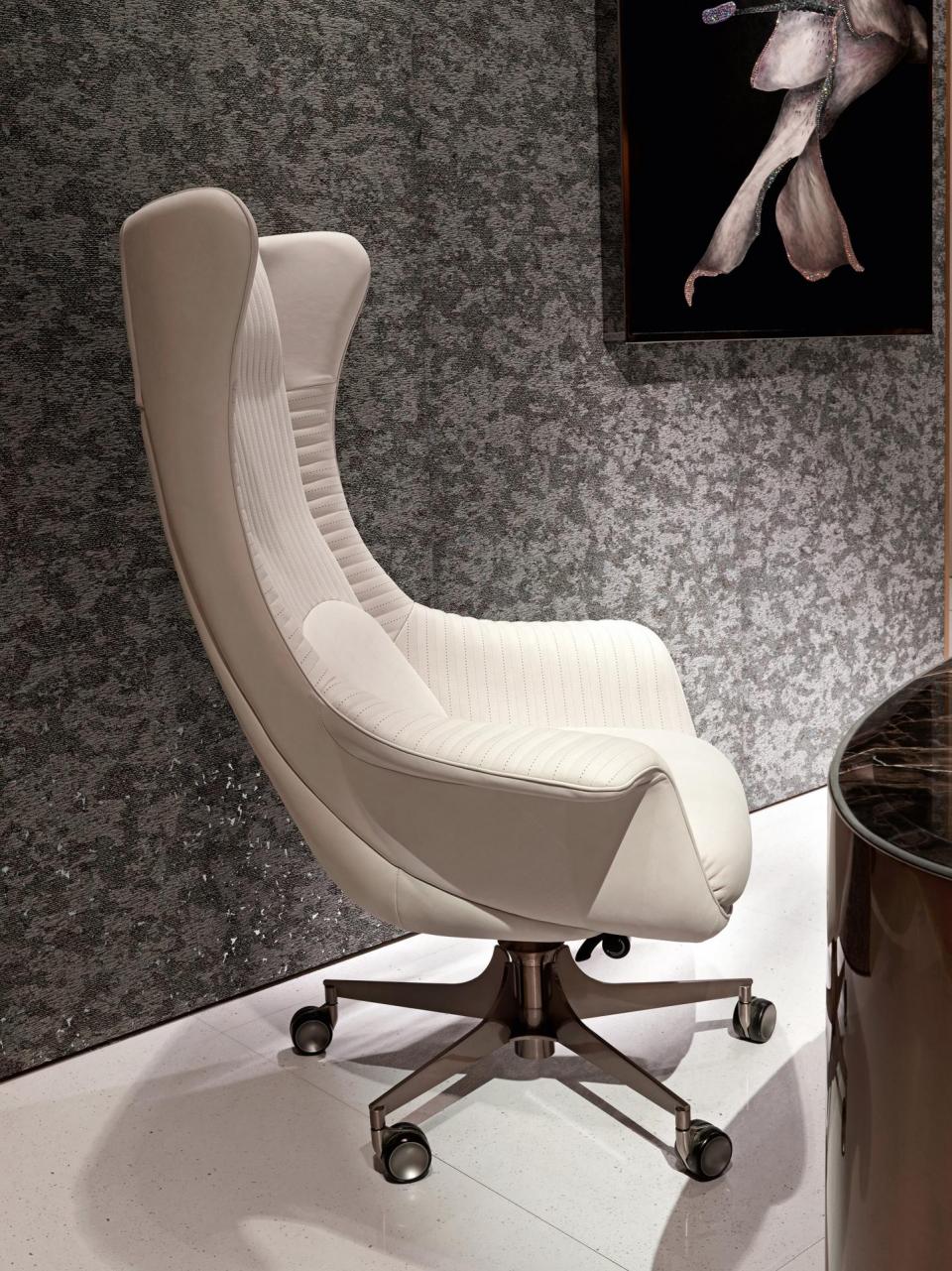 ESION CASA white and gold office desk with drawer modern ceo computer office desk furniture luxury m