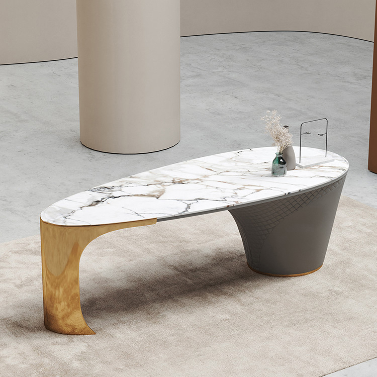 ESION CASA white and gold office desk with drawer modern ceo computer office desk furniture luxury m