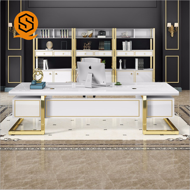 modern white desk office furniture boss ceo solid surface executive office desks