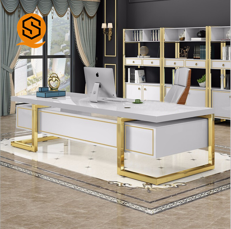 modern white desk office furniture boss ceo solid surface executive office desks