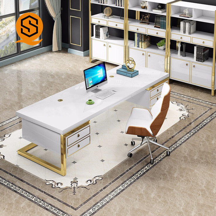 modern white desk office furniture boss ceo solid surface executive office desks
