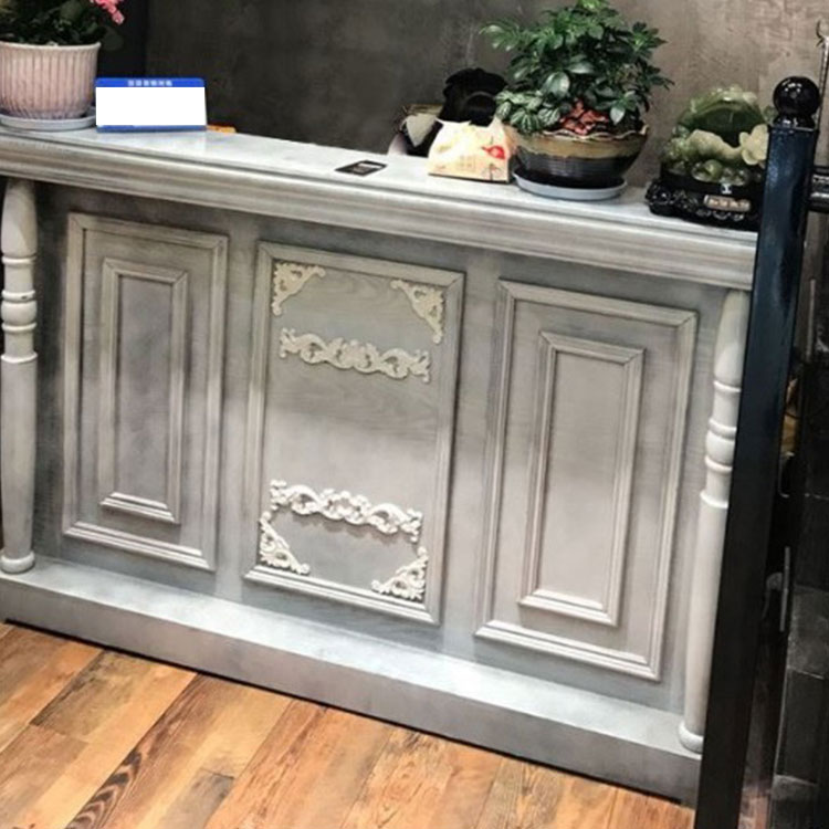 Retro Cashier Desk Front Desk Beauty Salon Barber Shop Furniture Three Color Reception Desk