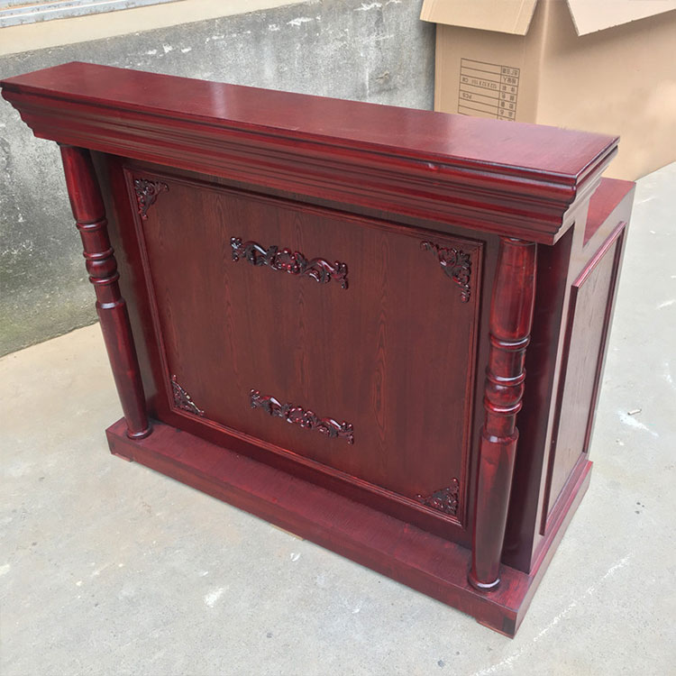 Retro Cashier Desk Front Desk Beauty Salon Barber Shop Furniture Three Color Reception Desk