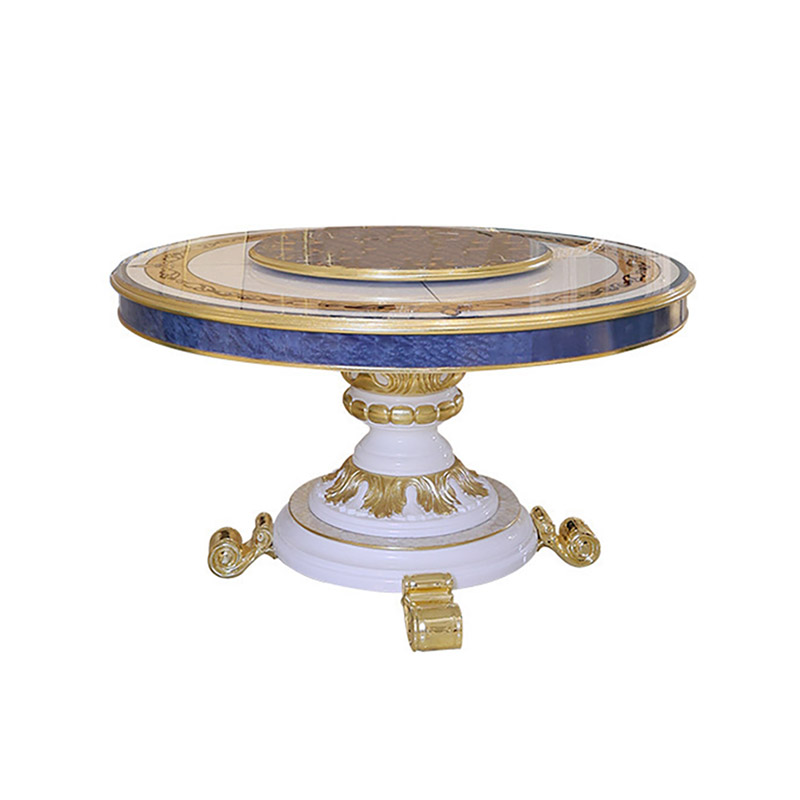 Nordic luxury modern dinning table and chair set  round furniture dining room gold dining table set 