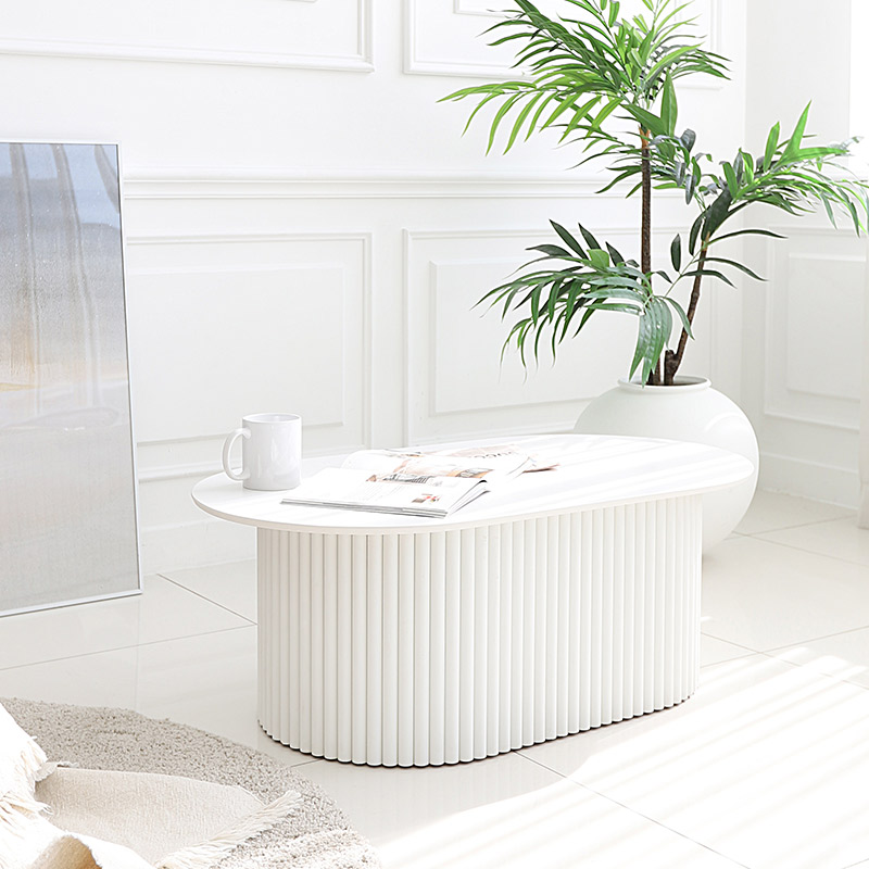 Kimon Ceramic Tembar Board W1200 oval living room sofa table Home Cafe Hotel Office Interior Furnitu
