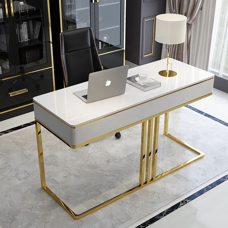 2022 Post-modern Nordic affordable luxury desk modern simple office desk and chair creative home stu