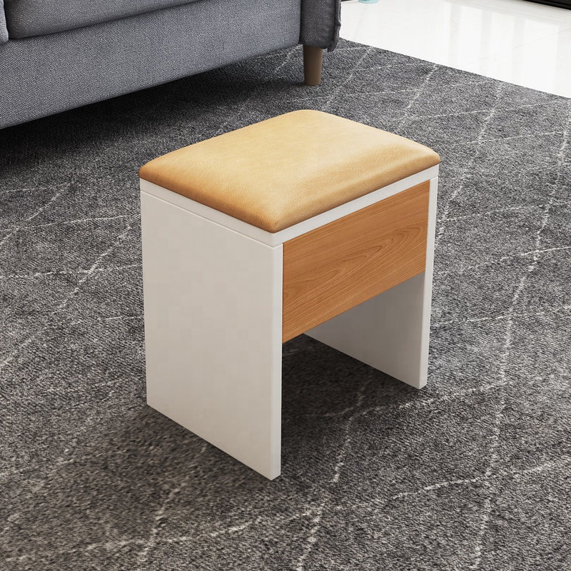 Modern Hidden Storage Cabinet Lift Top Coffee Table Dining Table for Home Living Room with 6 Stools