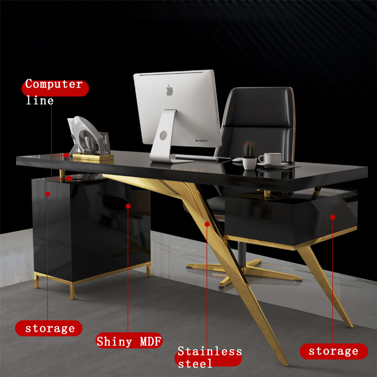 luxurious home office desk Modern design computer desks gaming or study  desk Study furniture
