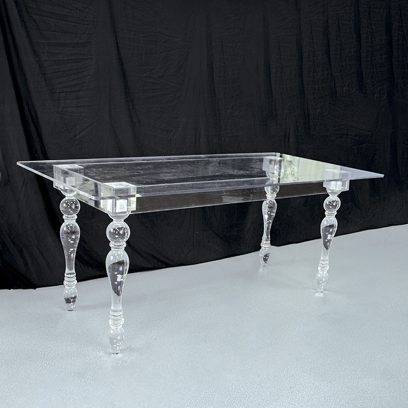 BJ210511-102 latest design square shape acrylic dining table acrylic table for wedding event decorat