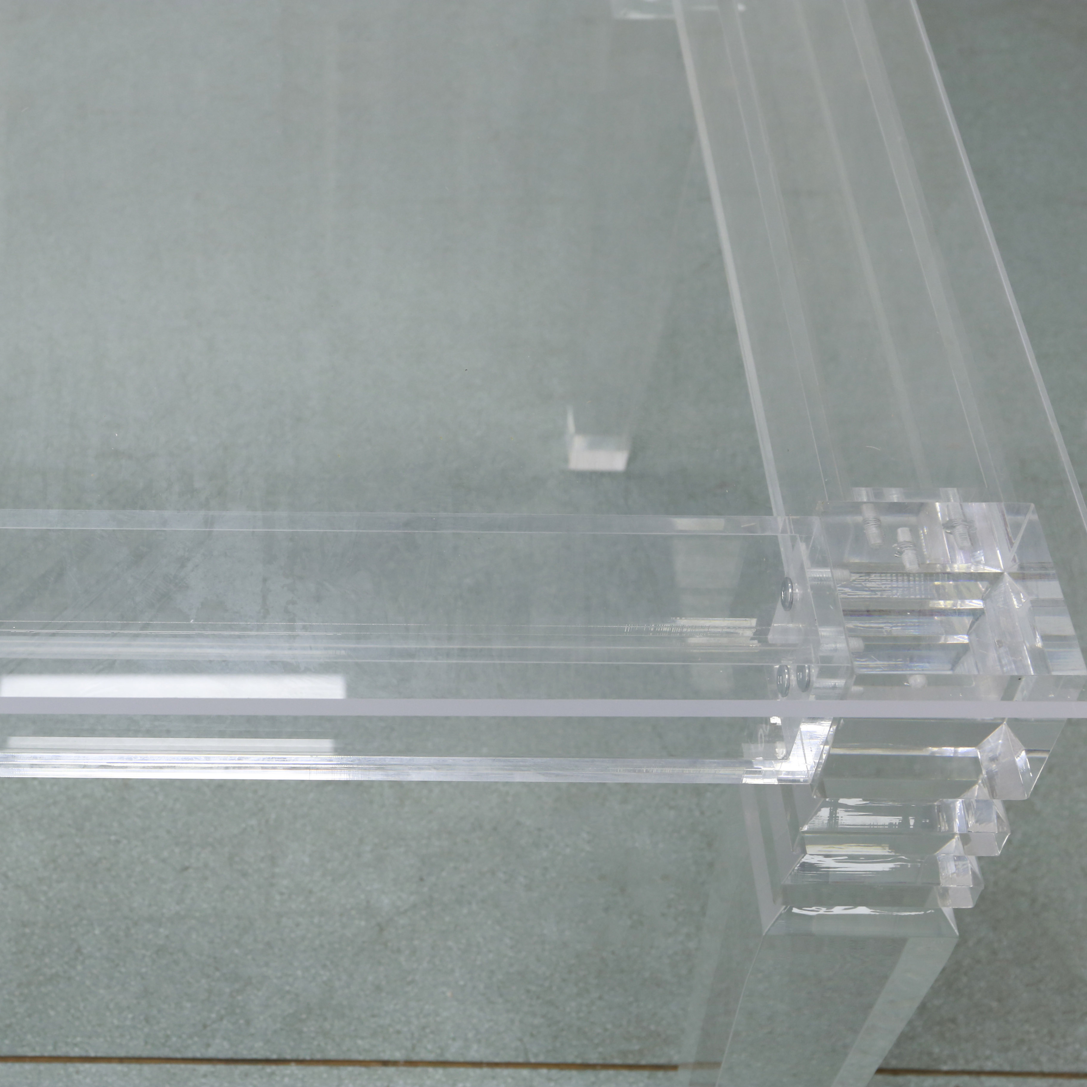 BJ220402-4 Clear Acrylic Pvc Wedding Centerpieces For Tables Rectangle Table Wedding Decoration