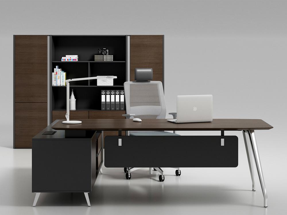 High End Commercial Unique Modern Design Executive Office Furniture Set General Manager Wooden Desk