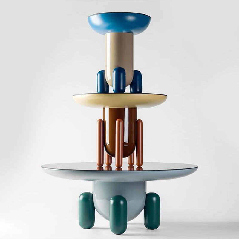 Modern designer colorful fiberglass choose round and square  Table living room coffee Explorer table