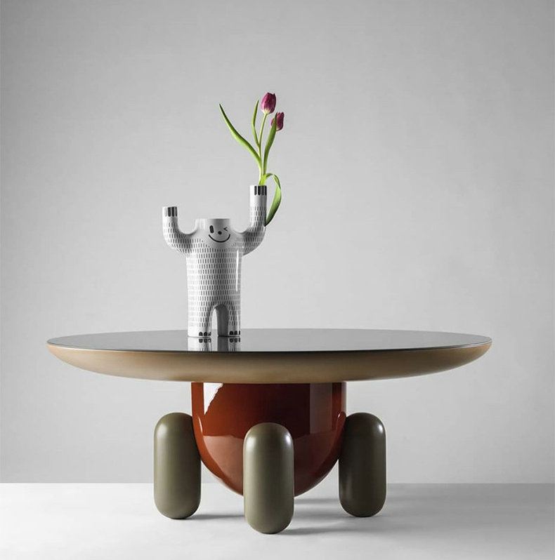 Modern designer colorful fiberglass choose round and square  Table living room coffee Explorer table