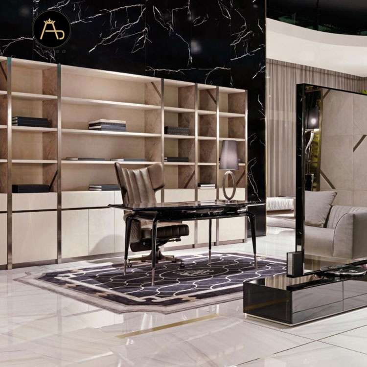 italian luxury design executive home office desk furniture with ergonomic office chairs modern offic