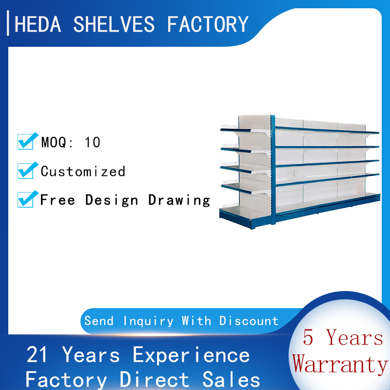 Guangzhou Heda Supplier metal supermarket shelves 