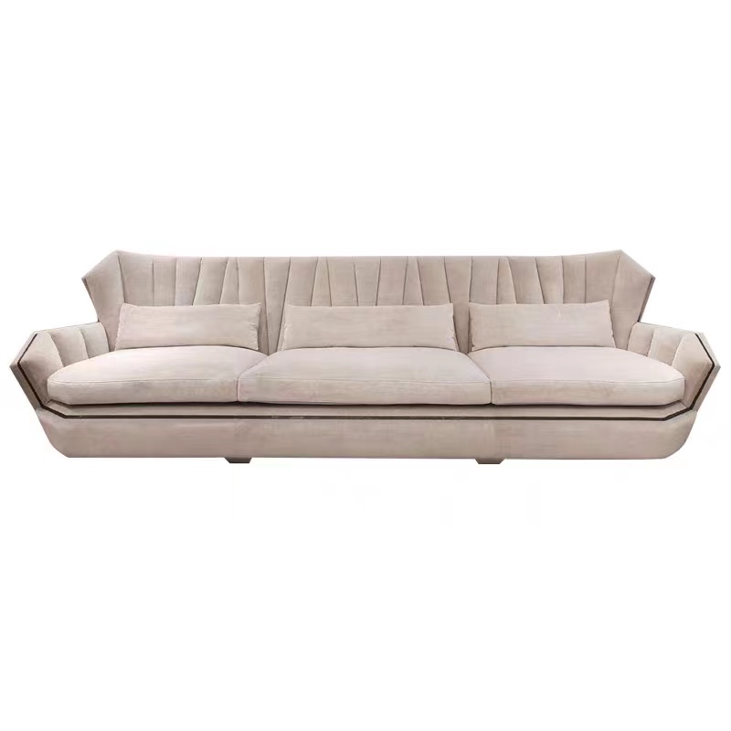 Nordic modern living room sofa manufacturers L shaped velvet fabrics Luxury corner modular sofa sect