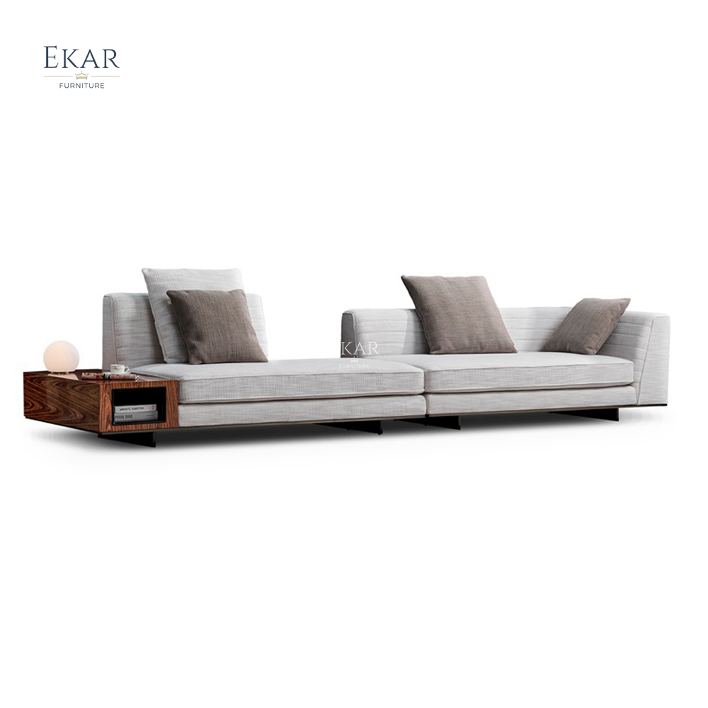Ekar Furniture Italy Design Modern Living Room Sets Fabric L Shape Sofa