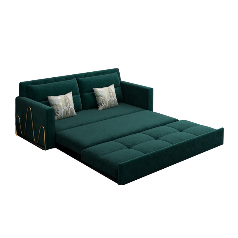 New flannelette sofa bed foldable small house type modern simple multifunctional dual-purpose furnit