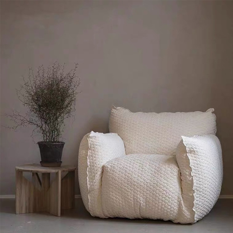 Living Room Recliner Lounge Chaise Modern Arm Sofa Chair 3D Fabric Single Chair