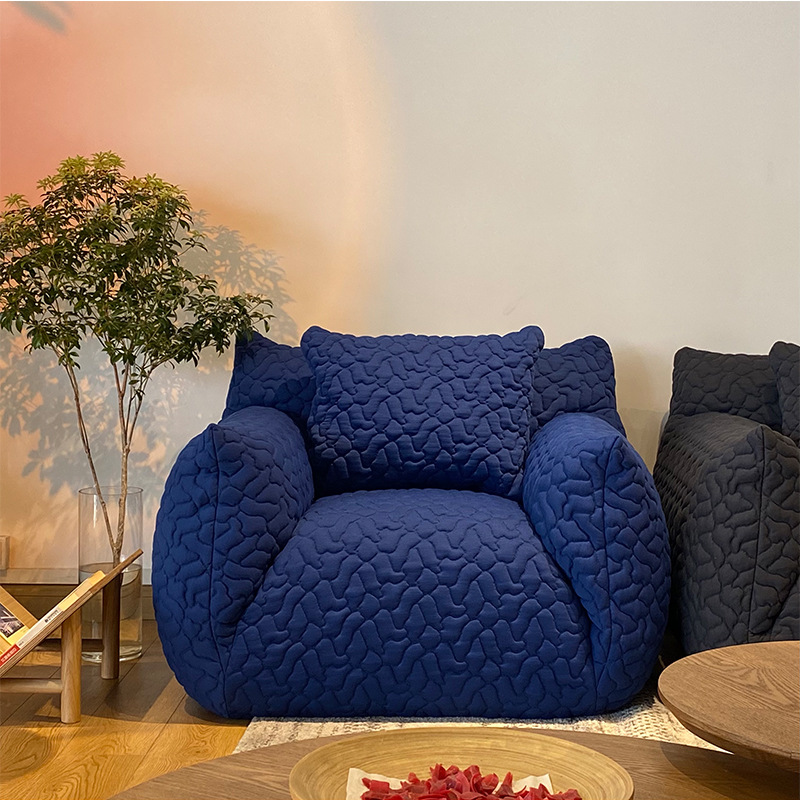 Living Room Recliner Lounge Chaise Modern Arm Sofa Chair 3D Fabric Single Chair