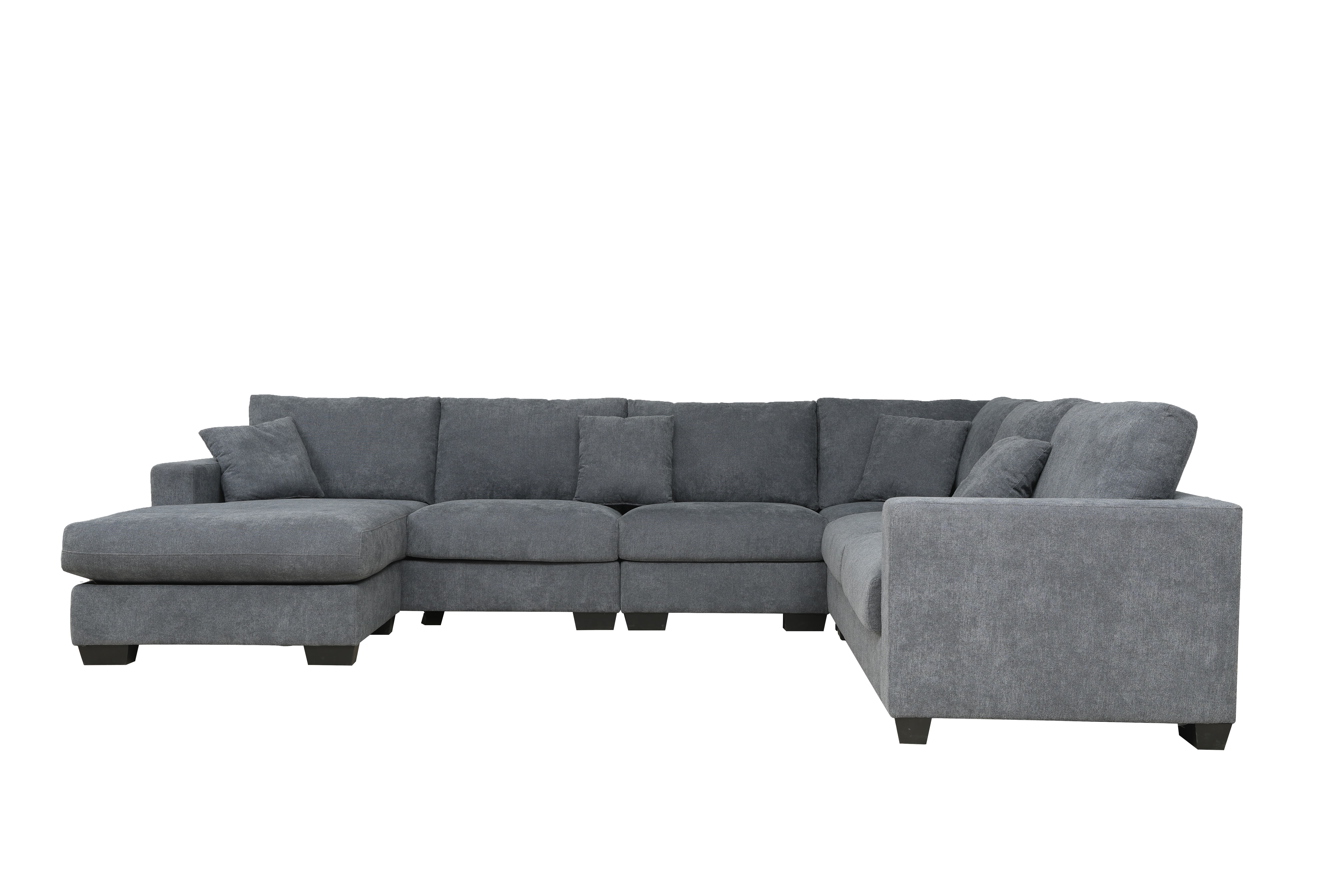 Factory wholesale modern living room sofa U shaped fabric Luxury corner modular sofa sectional sofa 