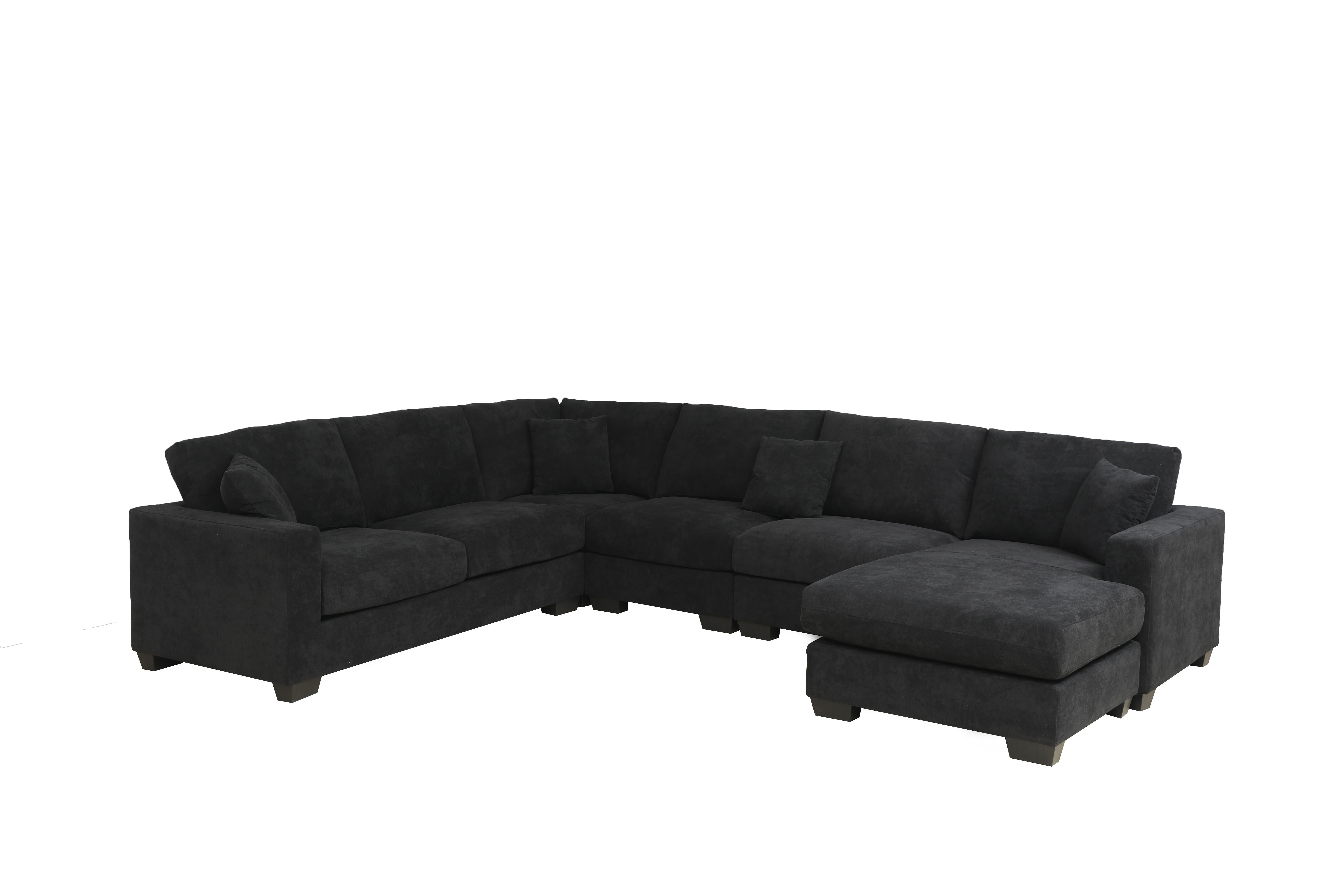 Factory wholesale modern living room sofa U shaped fabric Luxury corner modular sofa sectional sofa 
