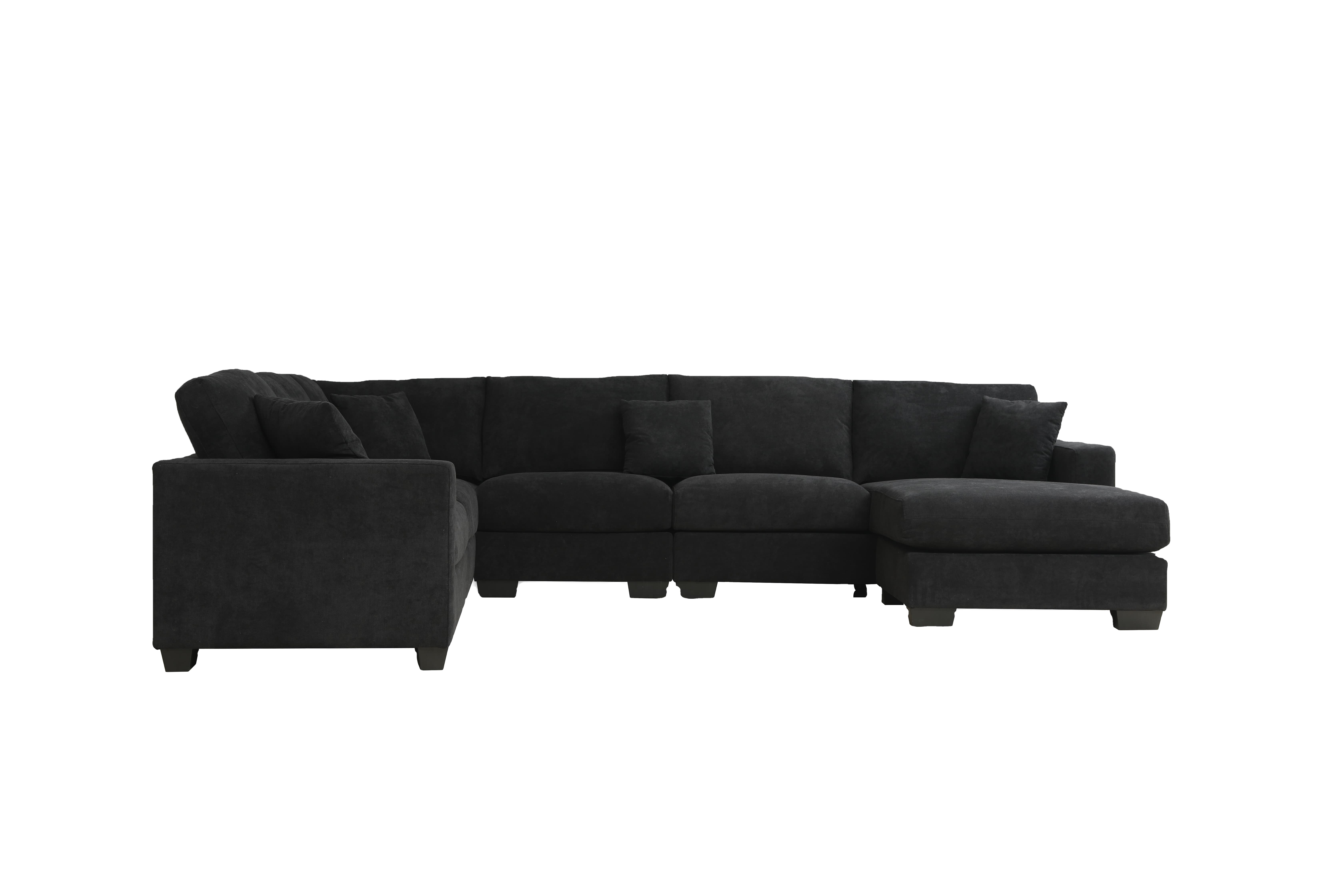 Factory wholesale modern living room sofa U shaped fabric Luxury corner modular sofa sectional sofa 