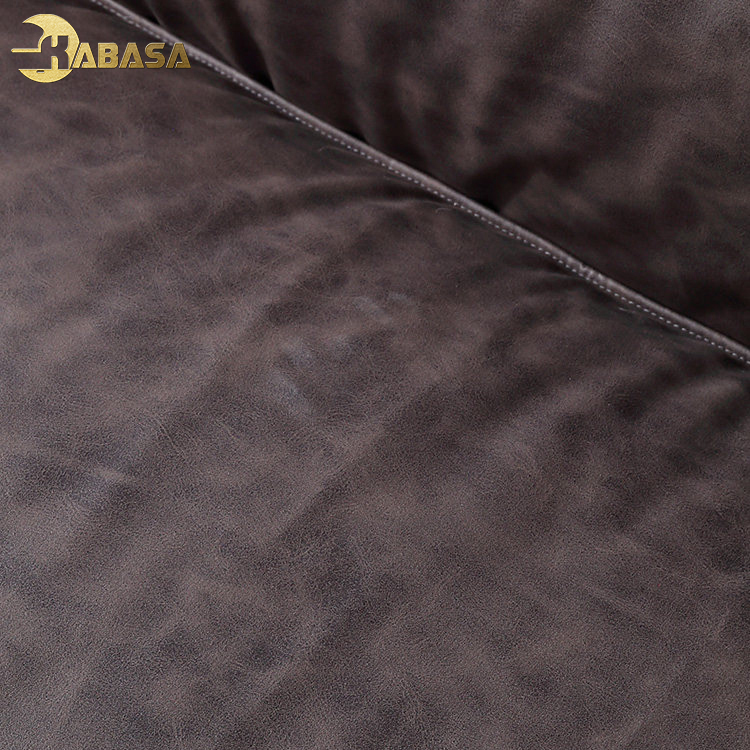 Grey cloth upholstered Three seated fabric leather marenco feather sofa home furniture sofa set