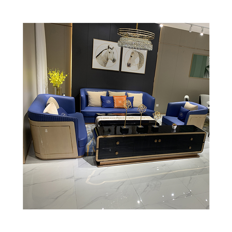 New High Quality Classic European Living Room Furnitures House Couches Luxury Sofa Set Furniture