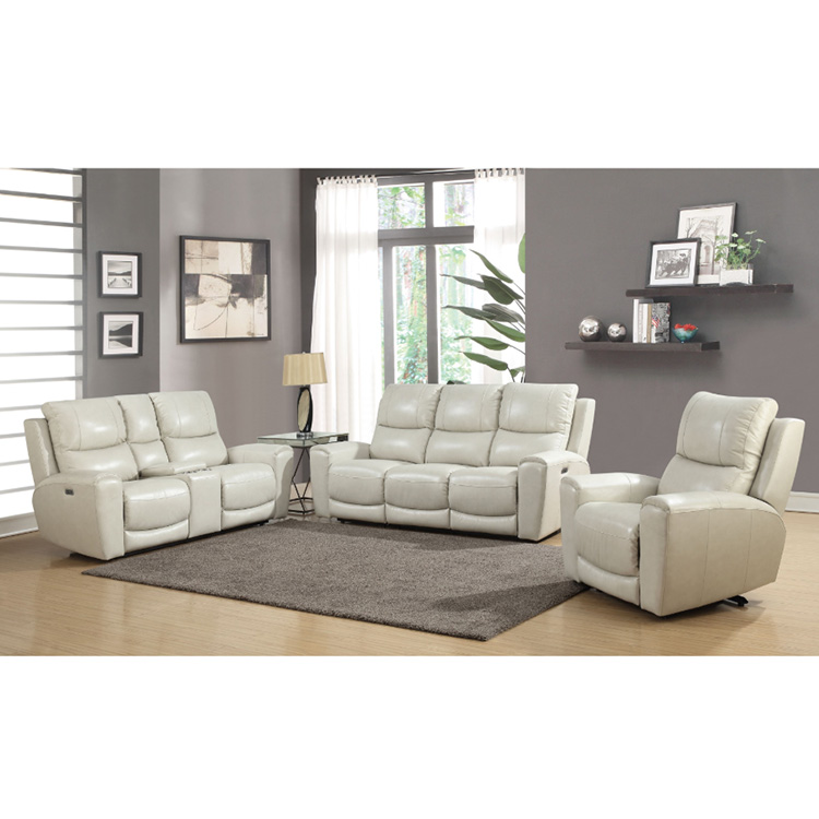 Latest Design Leather Sofa Set 3 2 1 Seat Luxury Leather Recliner Sofa Set Living Room Furniture