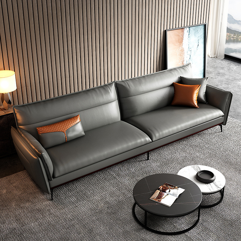 Popular Design Set Furniture Modern Leather Home Living Room Lazy Chesterfield Modular Sofa