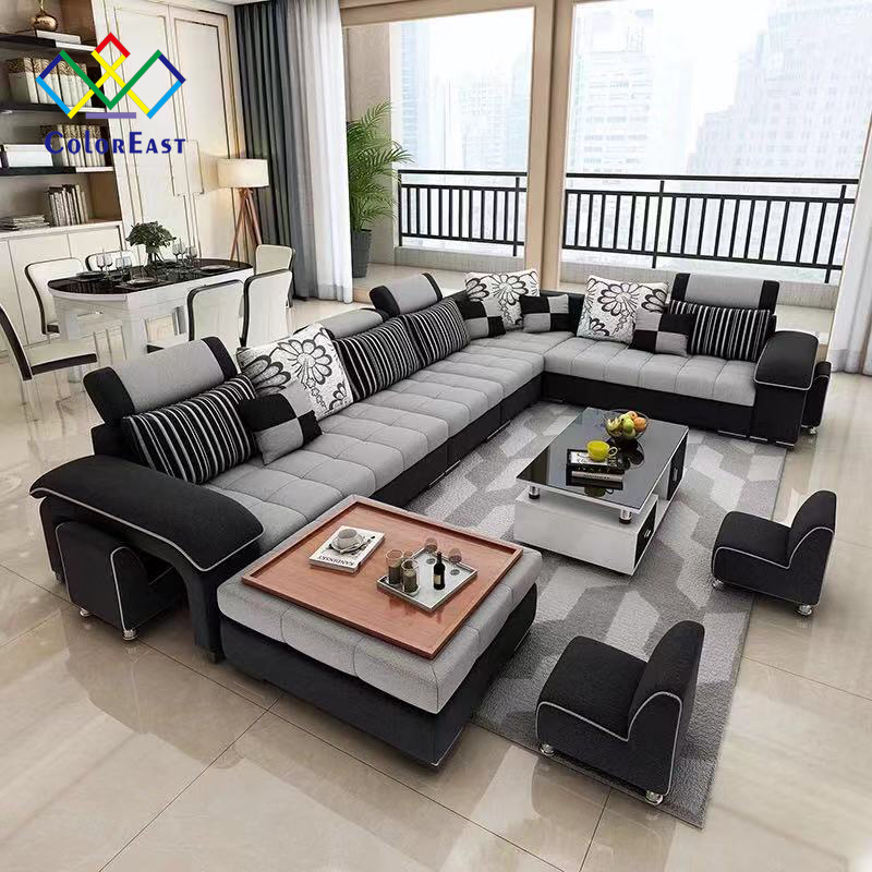 Furniture Factory Provided Living Room Fabric Sofa Set Living Room Furniture CEFS001