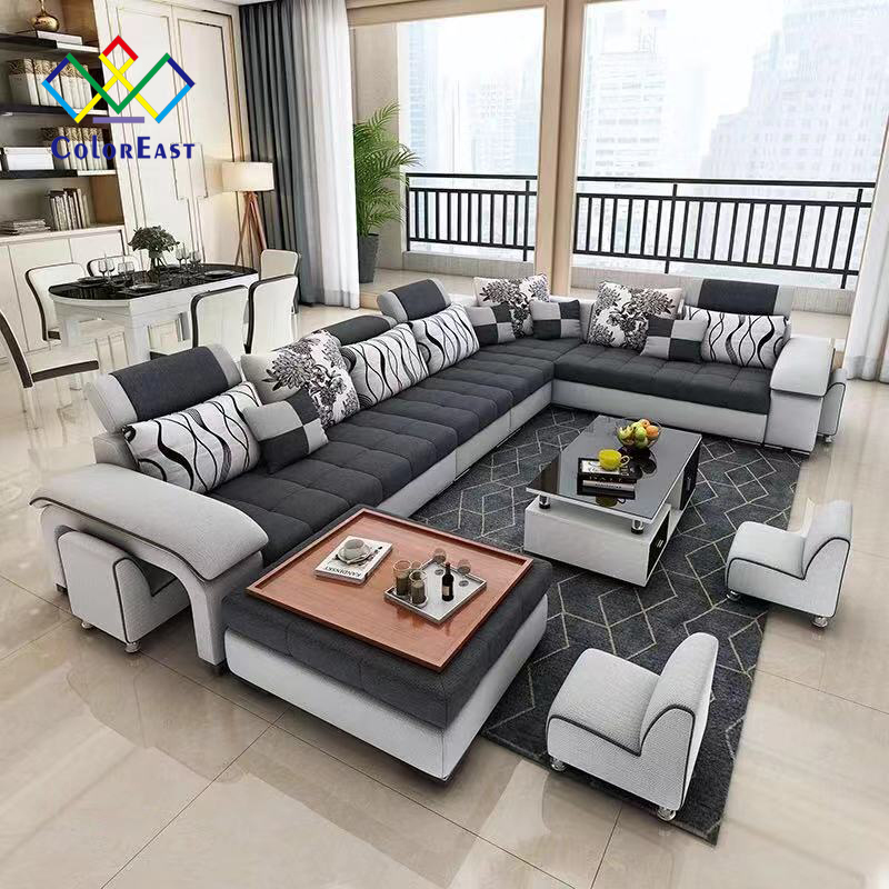 Furniture Factory Provided Living Room Fabric Sofa Set Living Room Furniture CEFS001