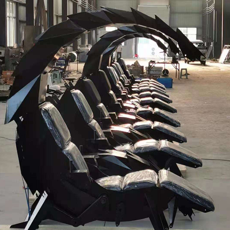 Ergonomic Adjustable Fully Recline Rgb Support 3 Monitors Scorpion Cockpit Pu Furniture Revolving Ne