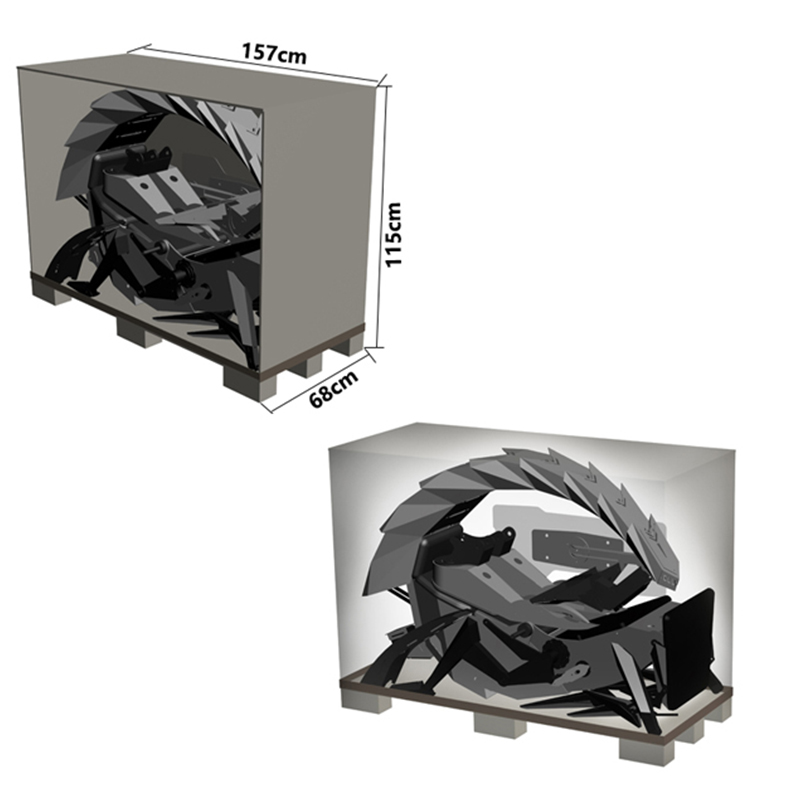 Ergonomic Adjustable Fully Recline Rgb Support 3 Monitors Scorpion Cockpit Pu Furniture Revolving Ne