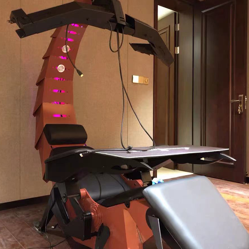 Ergonomic Adjustable Fully Recline Rgb Support 3 Monitors Scorpion Cockpit Pu Furniture Revolving Ne
