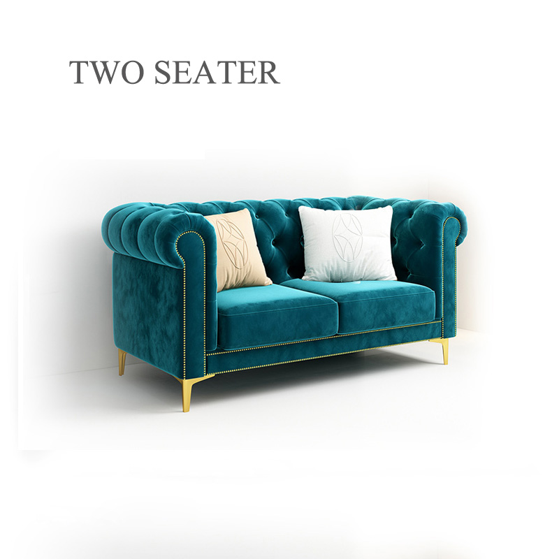 Velvet Chesterfield sofa sets for living room home furniture sofa