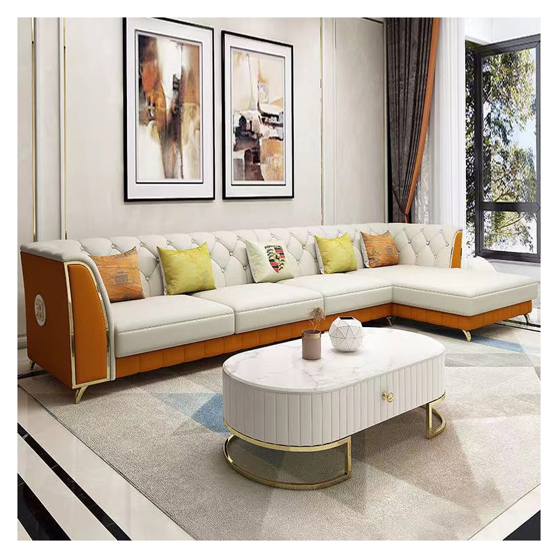 Modern lounge home furniture upholstery vintage leather living room chesterfield sofa sets