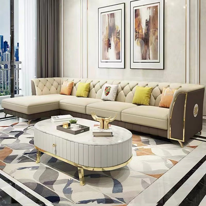 Modern lounge home furniture upholstery vintage leather living room chesterfield sofa sets